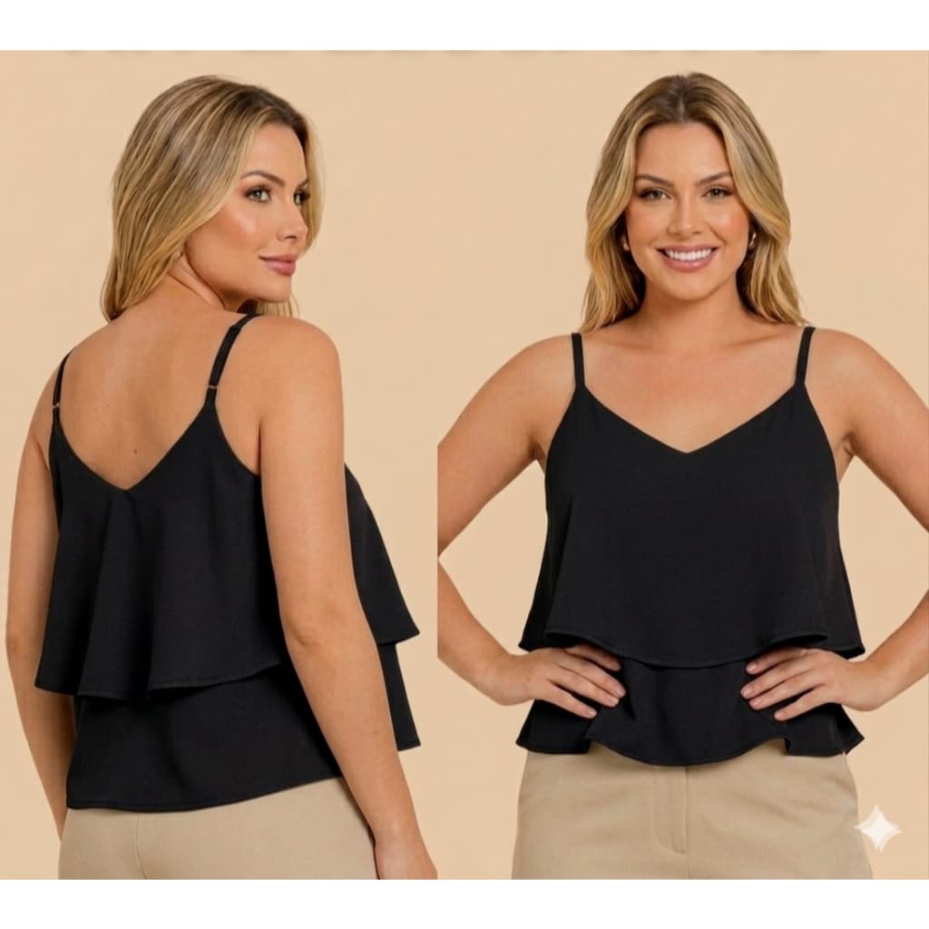 Blusa Feminina 2 Bababos Gola V Duna