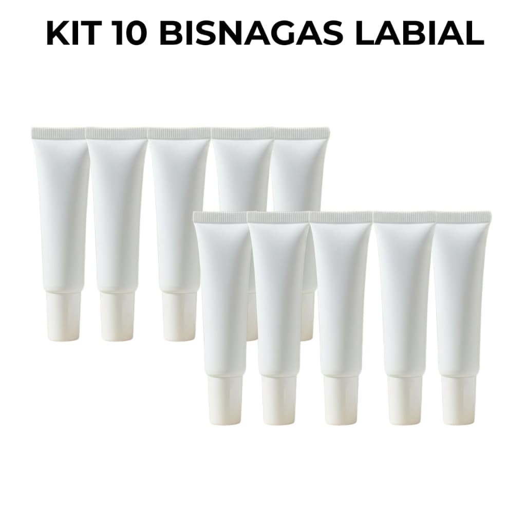 Kit 10 Bisnagas Plásticas 15ml Uso Cosmético com Aplicador e Tampa