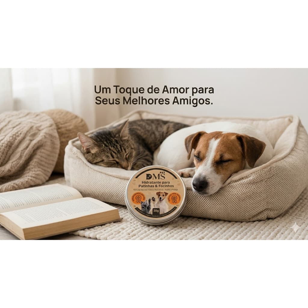 Hidratante para Patinhas e focinho de Cachorro e gato100% natural, ideal para o cuidado de seu bichinho.