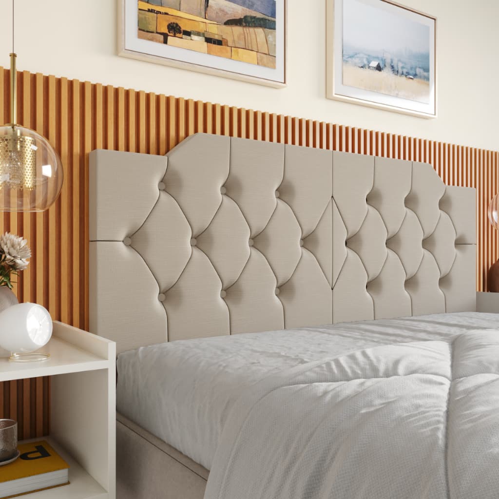 Cabeceira De Cama Box Solteiro 90 Cm CAPITONÊ Estofada Quarto Suspensa Luxo - Varias Cores