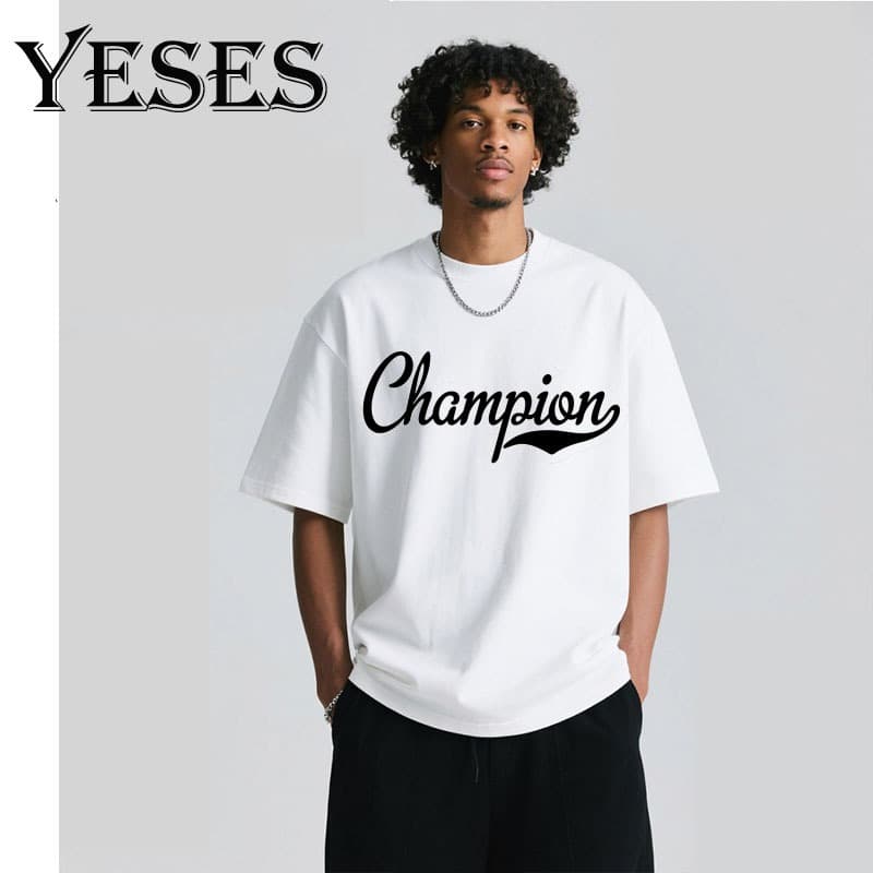 Camiseta Masculina Manga Curta Estampada Algodão Casual Confortável Respirável