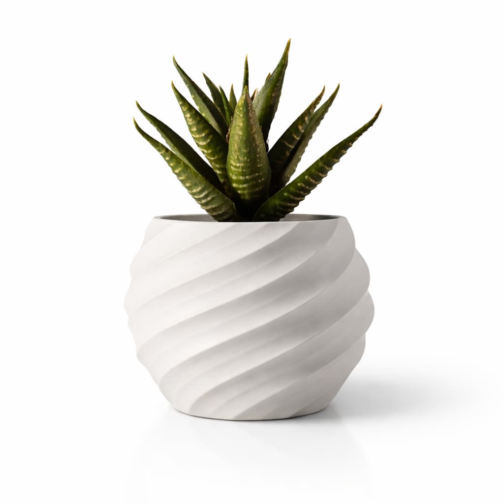 Vaso Decorativo Espiral para Suculenta IKEA FEJKA Design Moderno Minimalista