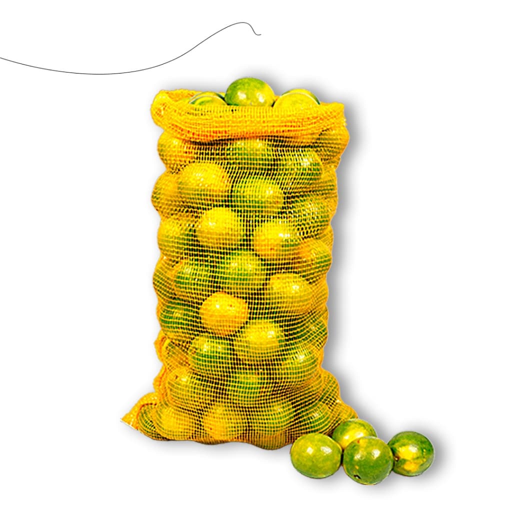 Kit 100 Saco De Laranja Rede Para Frutas Alta Resistência Ideal Para Transporte Armazenamento e Feira