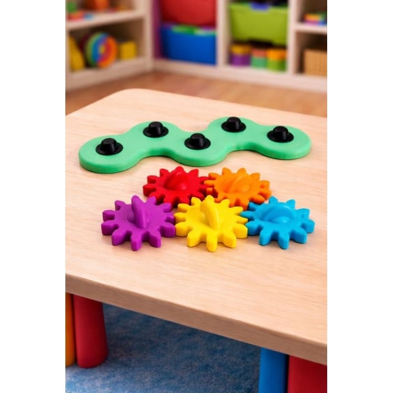 Joguinho Sensorial de Catraca Colorida Infantil – Diversão Educativa para Bebês COD-141