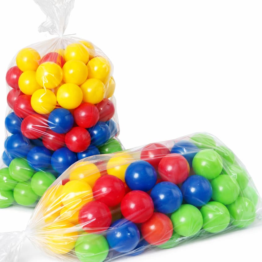 Bolinhas Piscina Infantil 100 Unidades Coloridas 76mm Brinquedo Criança - Não Amassam