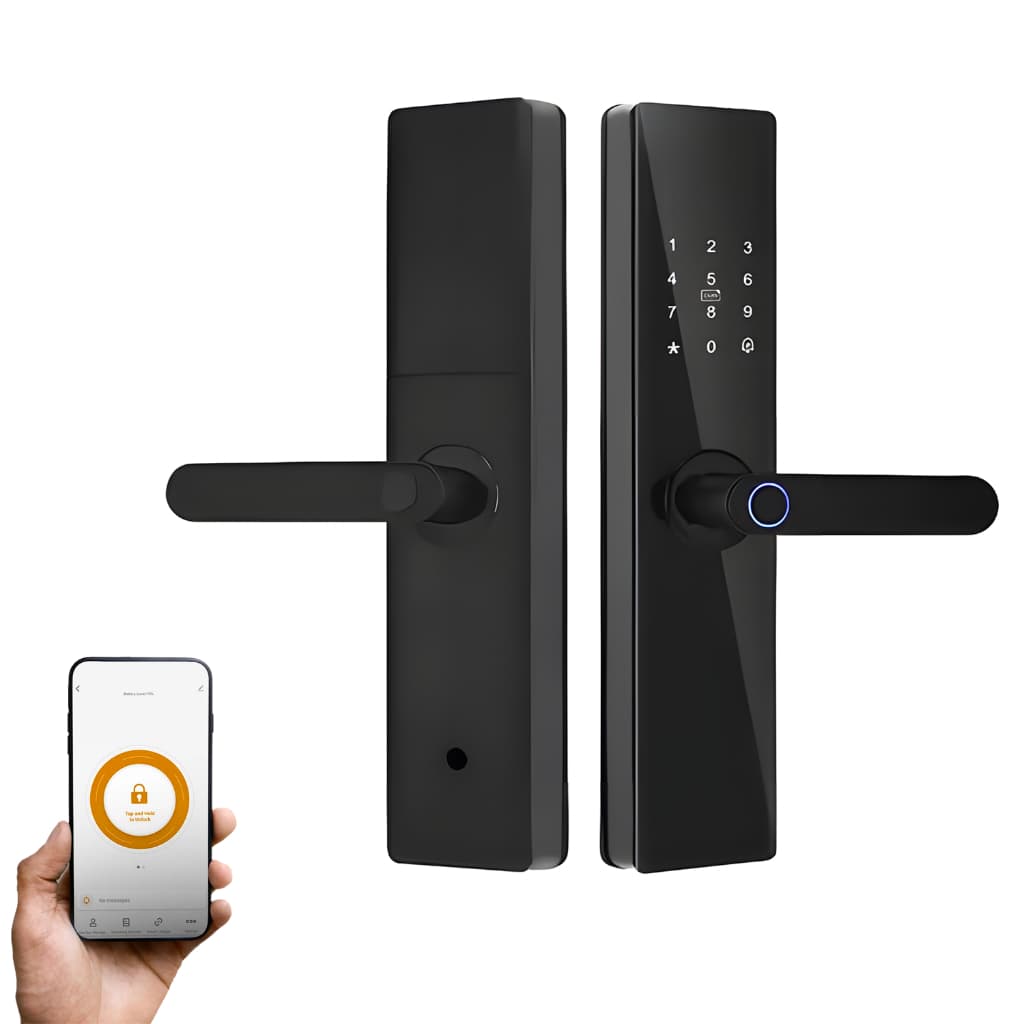 Fechadura Digital Inteligente Controle Pelo Celular Biometria Senha Ideal Airbnb Residência