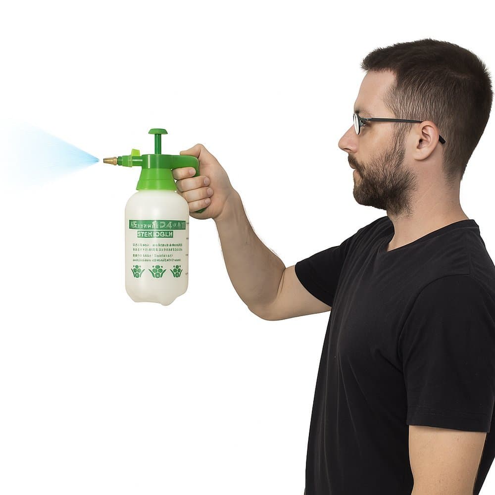 Pulverizador Pressão - 1,5 L - Verde, Plantas, jardim, limpeza em geral.