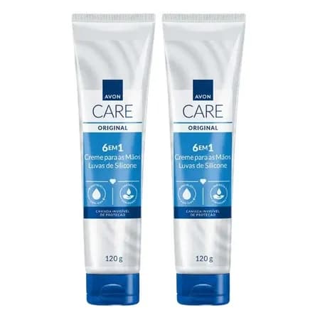Kit Creme de Mãos Luva de Silicone 120g 2 Unidades - Avon Care