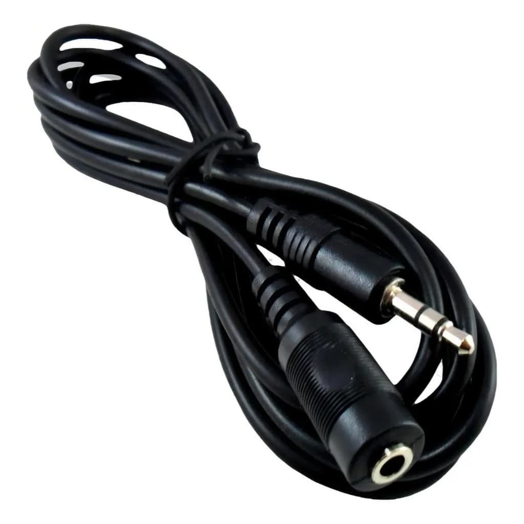 Cabo Extensor De Som Conector P2 Macho/fêmea 1.80mt