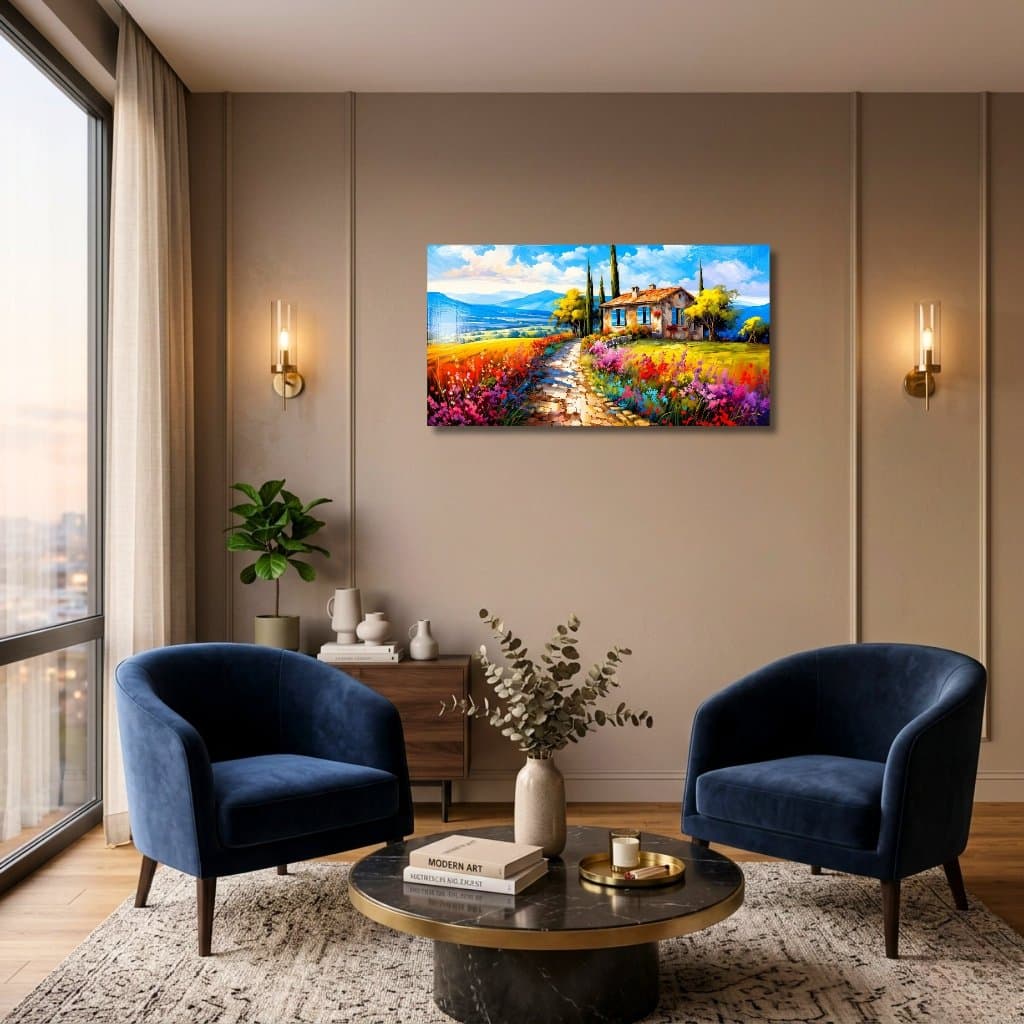 Quadro Decorativo "A Caminhada" em Acrílico com Impressão UV