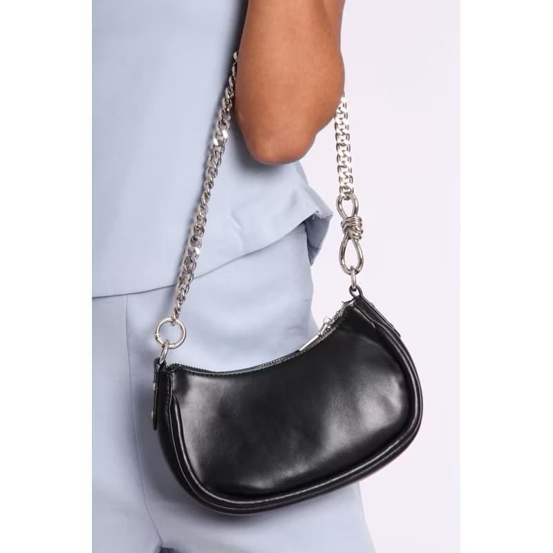 bolsa feminina transversal meia lua bolsa na moda