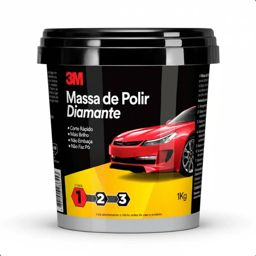 Composto Polidor 3m Massa De Polir Diamante 1kg Original