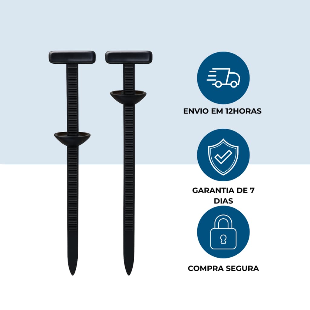 Kit Abraçadeira Nylon Enforca Gato Auto Travante Presilha Universal Resistente