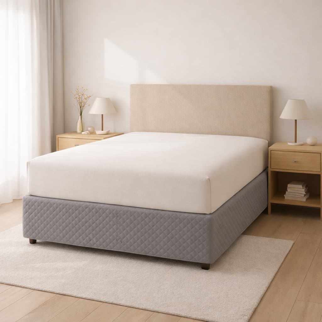 Saia Pra Cama Box Com Elástico Matelado Ultrassônico Tecido Microfibra - Promoção