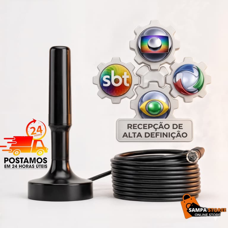 Antena Digital Alta sensibilidade - Tv Interna / Externa HDTV / UHF