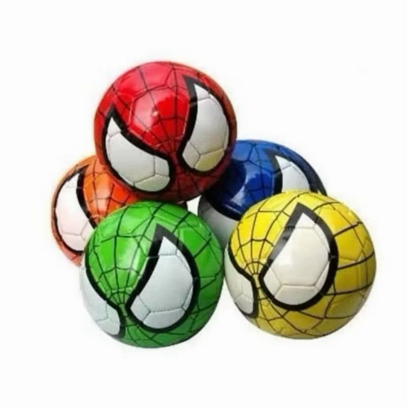 Bola De Futebol N°5 Society Homem Aranha Couro Sintético
