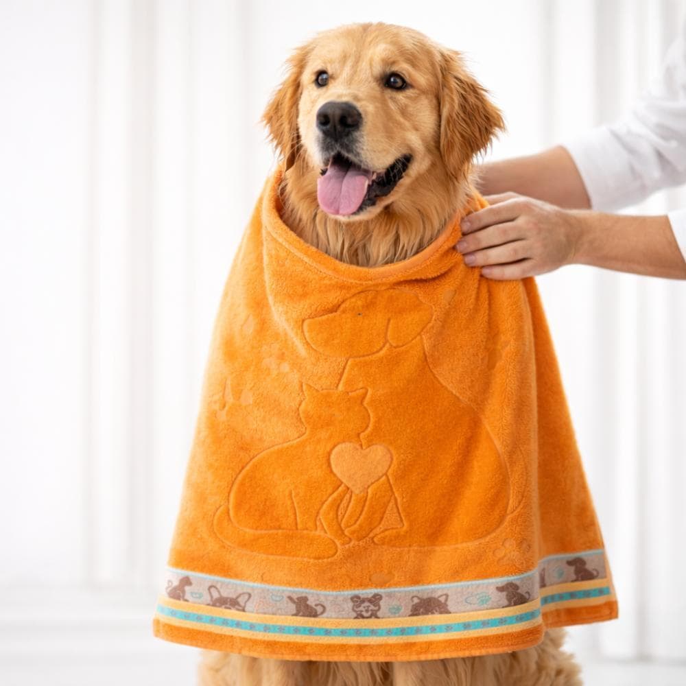 Toalha Para Pet Banho Cachorro e Gato Alta Absorção Não Agride Pelos