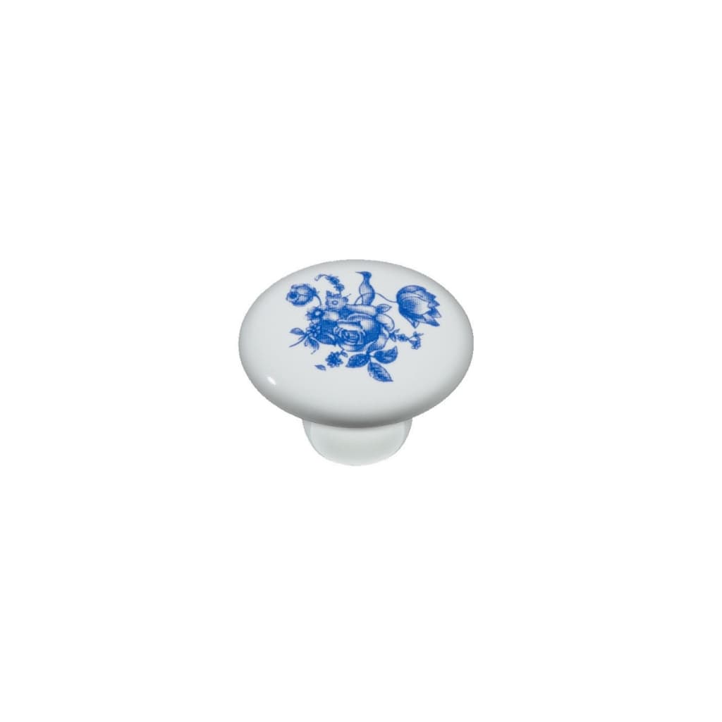 Puxador Italy Line Ceramica Il7068 Estampa Azul Antigo Louça