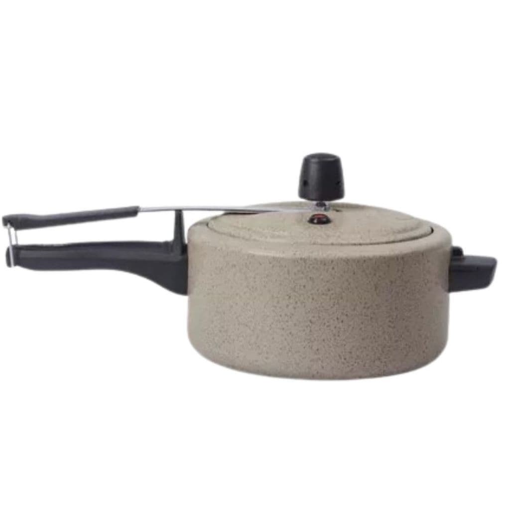 Panela de Pressão 3L Linha Ceramic Life Vapt Brinox - Vanilla com revestimento antiaderente cerâmico.