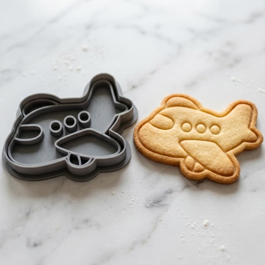 Cortador Biscoito Avião Confeitaria Fondant Pasta Americana Alta Precisão