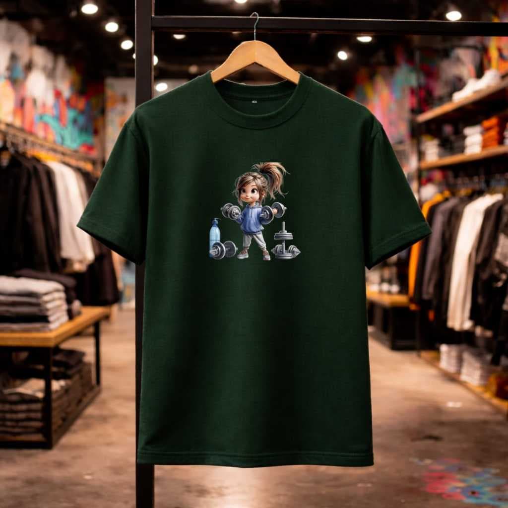 Camiseta Feminina Treino Academia Menina Linda 100% Algodão