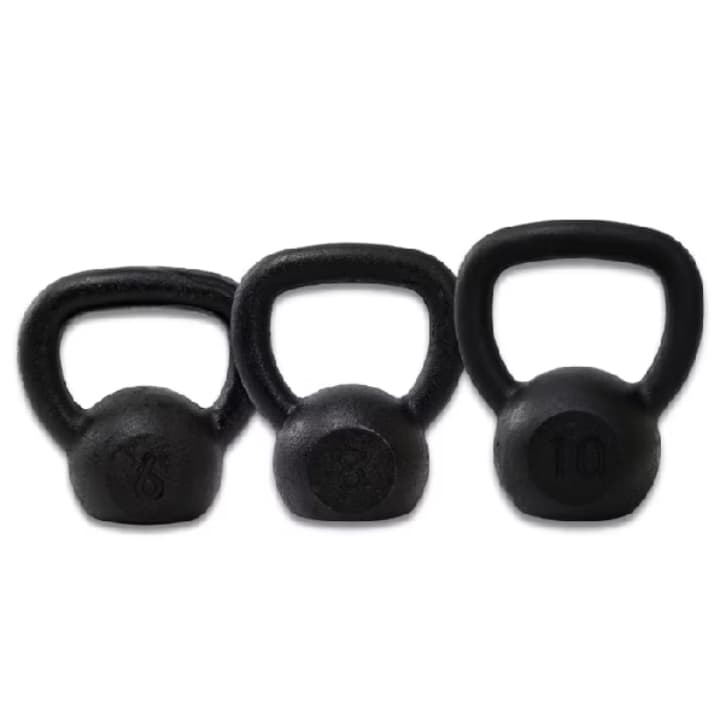 kit kettbells pintado 6kg,8kg,10kg ( 1 de cada ) otima opcao pra treinos em casa e academia