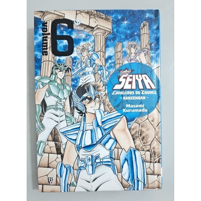 Livro Cavaleiros do Zodíaco Masami Kurumada Volume 6 Seiya Kanzenban