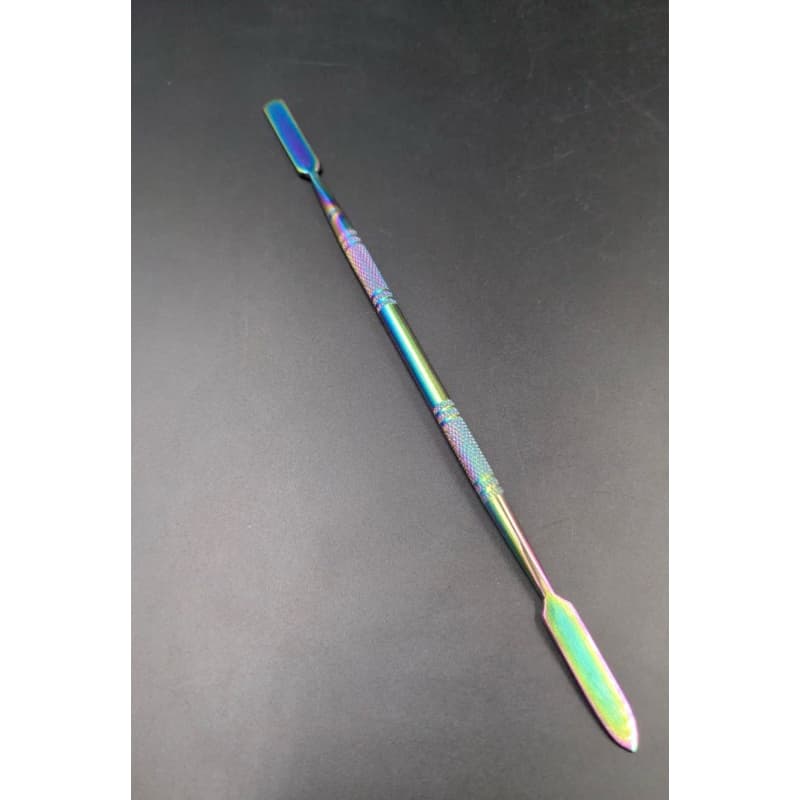 Espátula dupla inox c cabo multicor