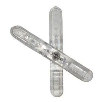 50 Presilhas para cabides Acrilico Slim
