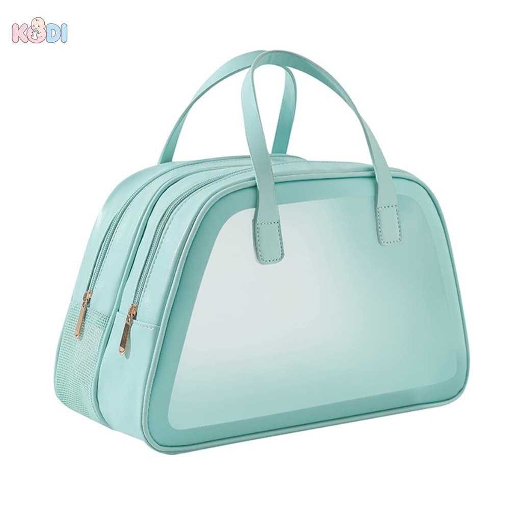 Bolsa de Cosméticos Premium Grande Capacidade  Necessaire Portátil com Divisão Seco/Molhado para Viagem -T12