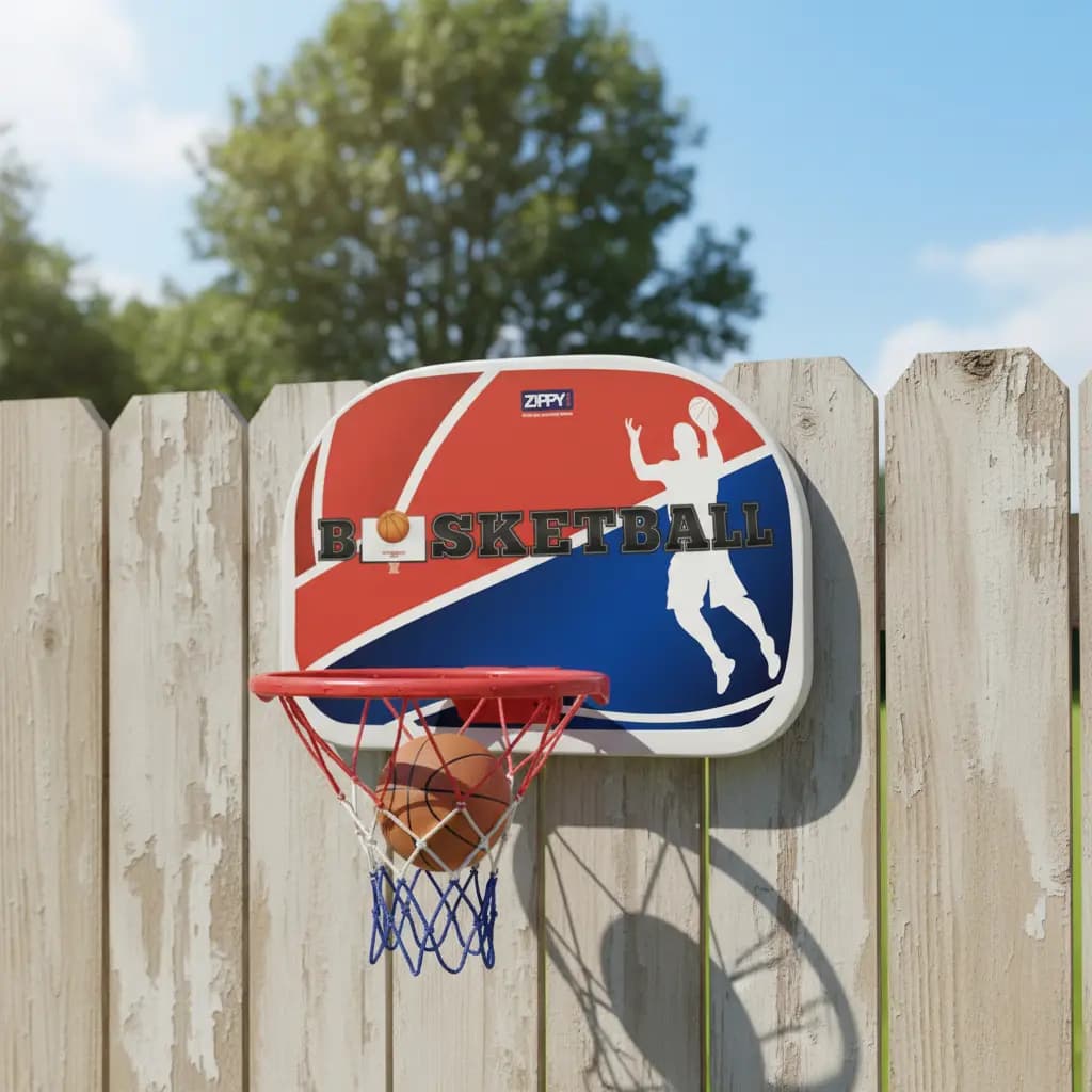 Kit Mini Tabela Basketball Bola Bomba Basquete Cesta Zippy