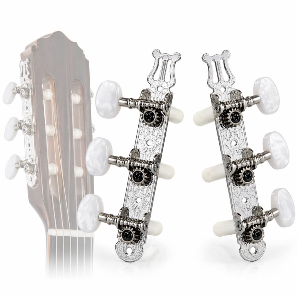 Tarraxa Tarracha De Violão Nylon Pino Grosso Cromada Reforçada Bertô Profissional Guitarra Ukulele
