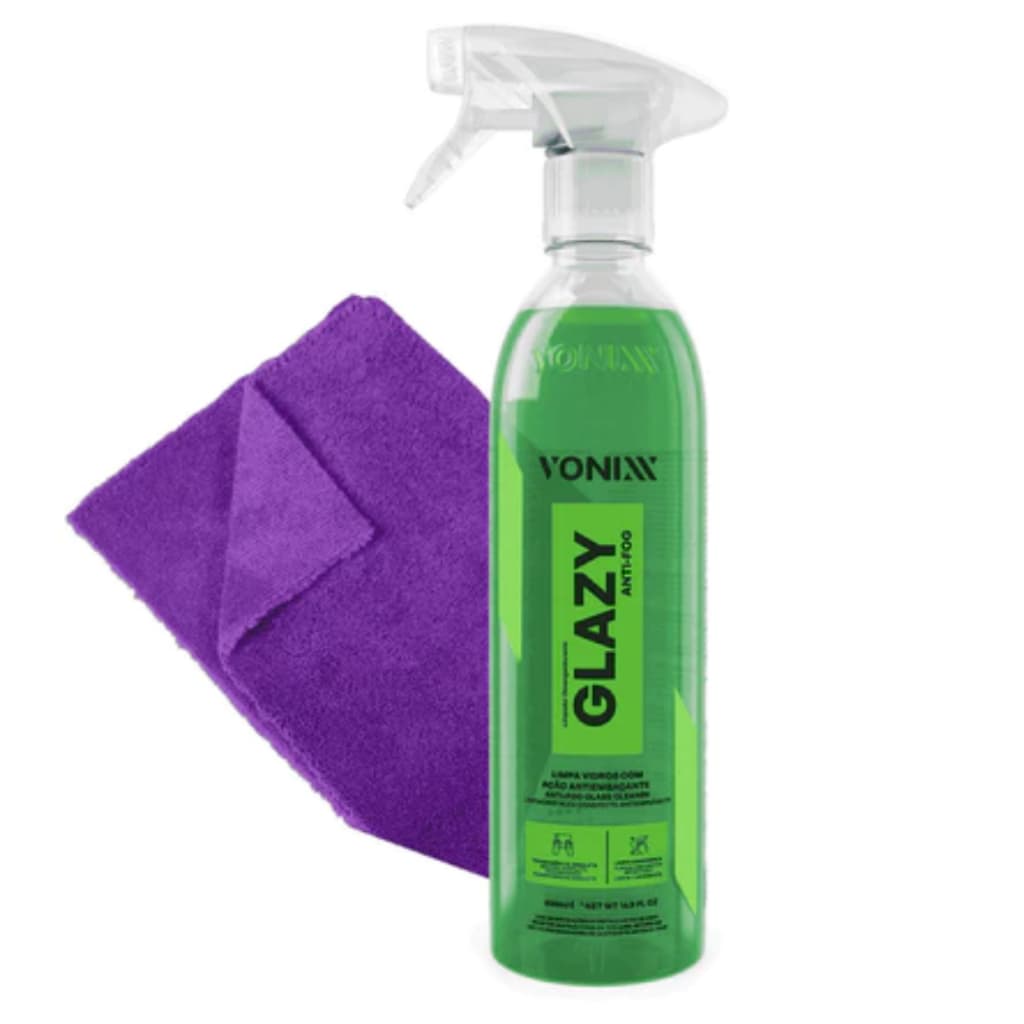 Glazy Anti-fog Vonixx Limpa Vidros Ação Antiembaçante 500ml+PANO