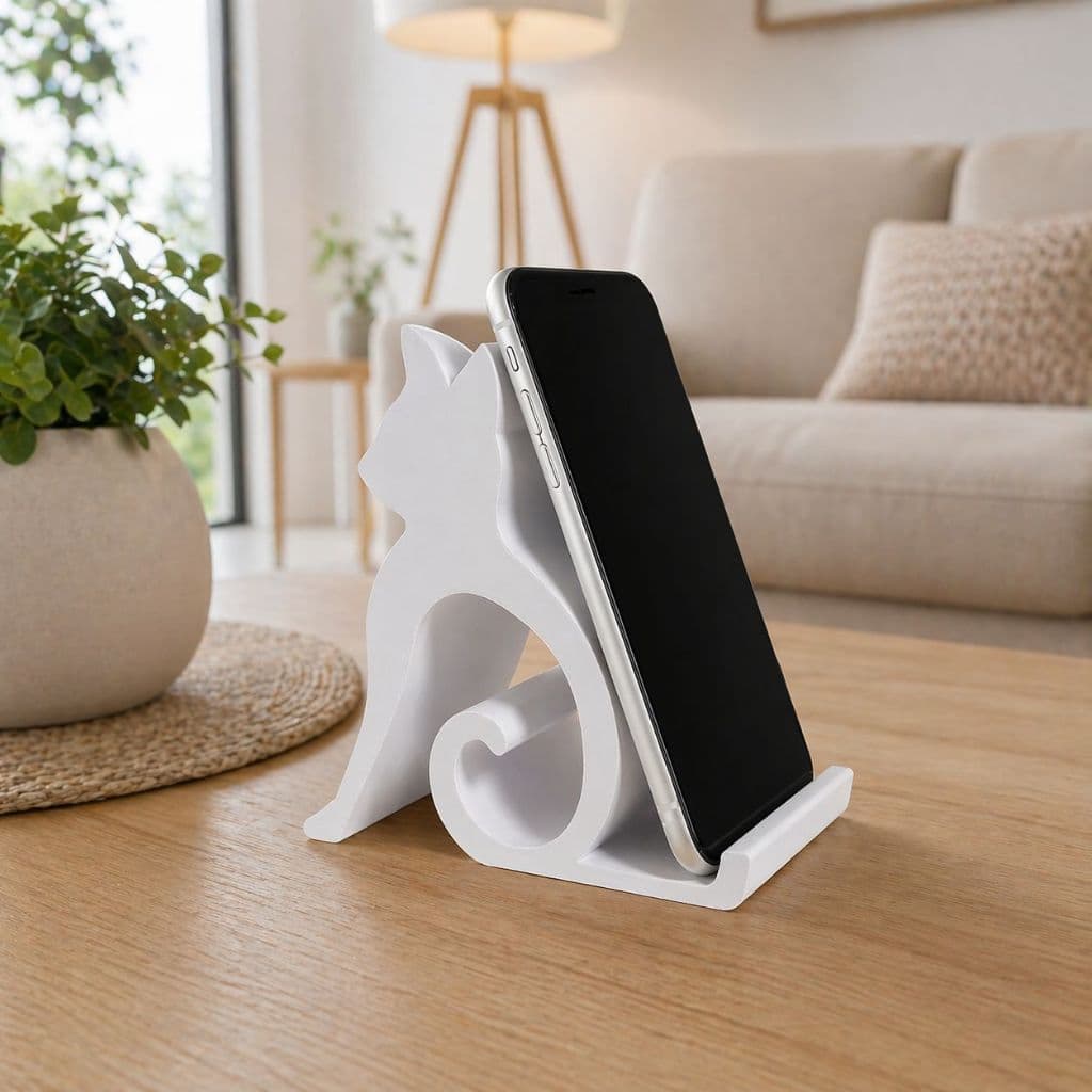 Suporte para celular modelo gatinho