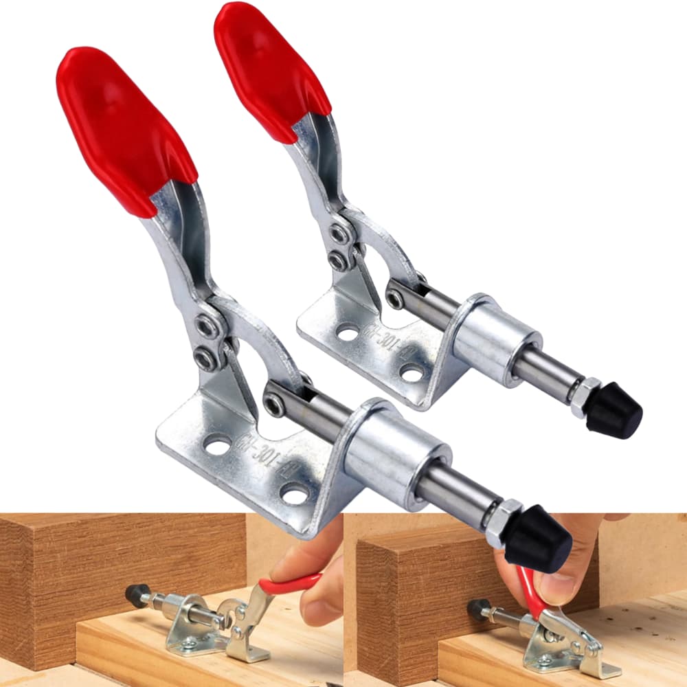 Kit 2 Grampos Rápido Torpedo 45kg Para Bancada Marcenaria