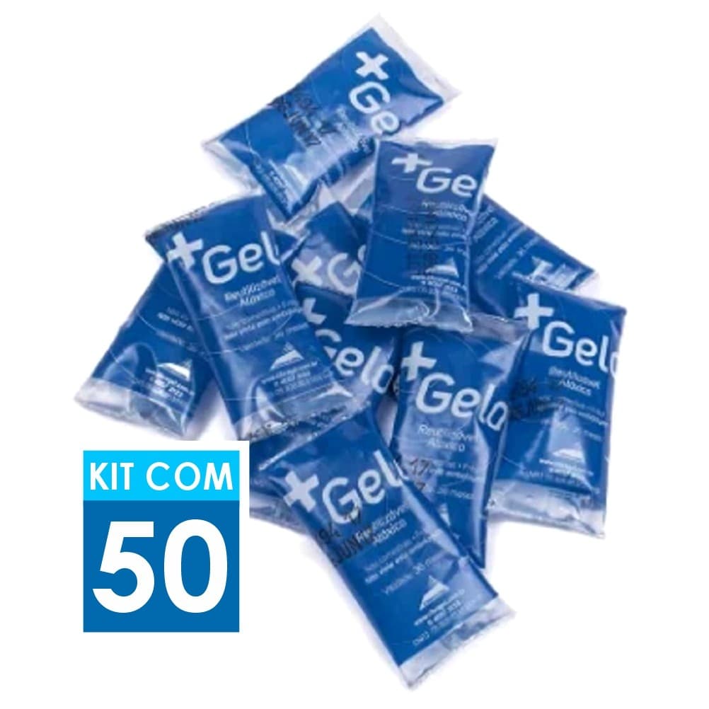Gelo Gel Artificial Flexível +Gelo 15g | Kit com 50 unidades