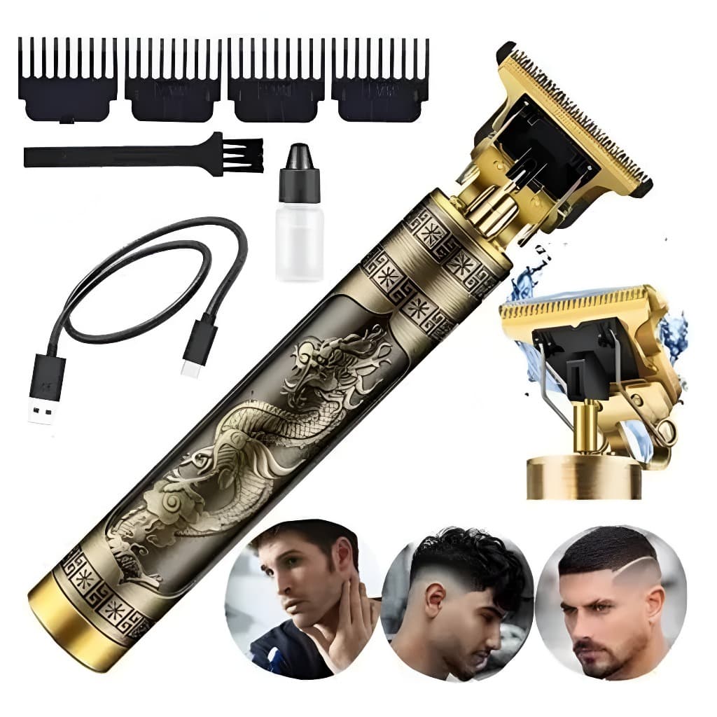 Máquina de cortar cabelo e Barba profissional sem Fio recarregável
