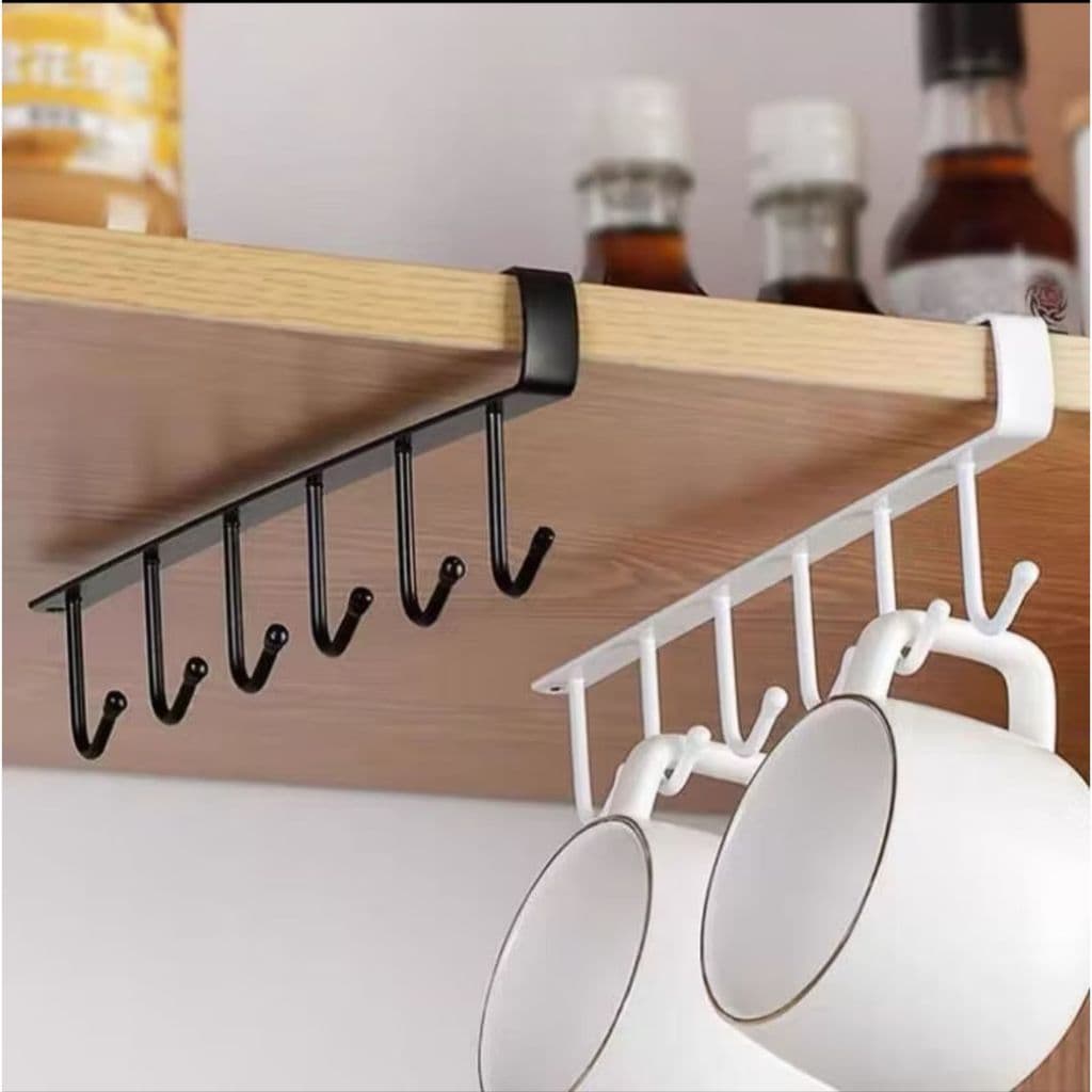 Suporte de Metal Porta Xícaras e Utensílios em Geral Para Armário Cozinha