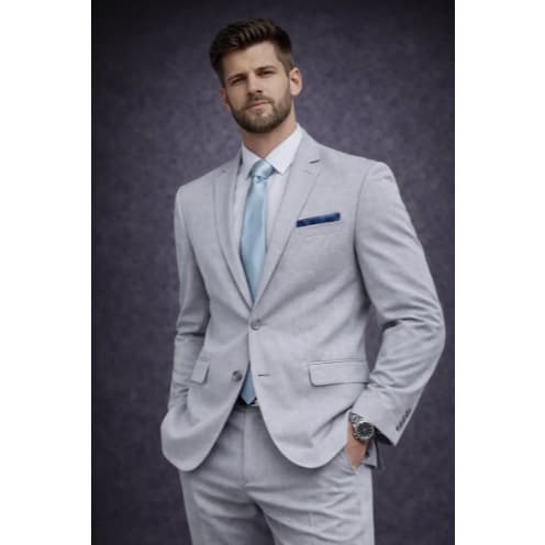 Terno Social Masculino Microfibra Mescla Premium Promoção