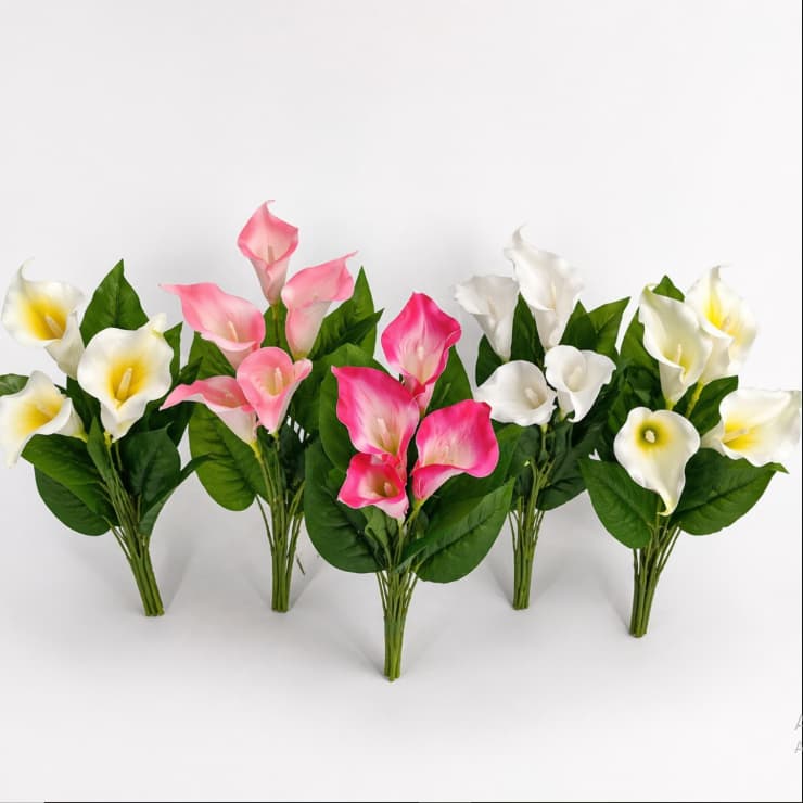 Copo de Leite Artificial 50cm Realista 5 Cores