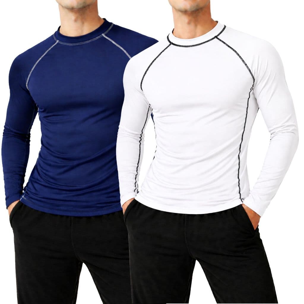 Kit 2 Camisetas Compressão Masculina Manga Longa Térmica Frio Treino Esportiva