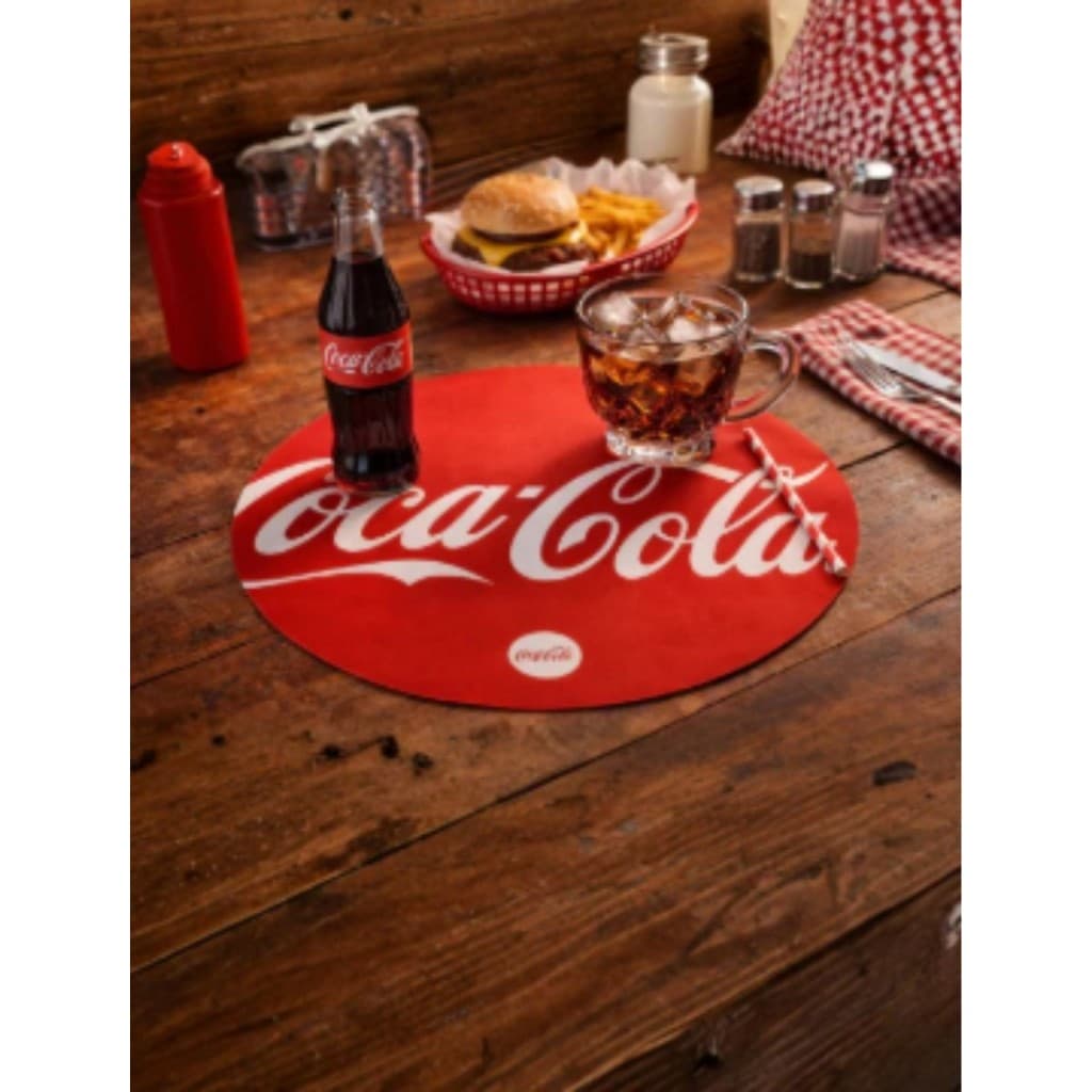 Jogo Americano Coca Cola 37,5 Cm Kit 6pçs