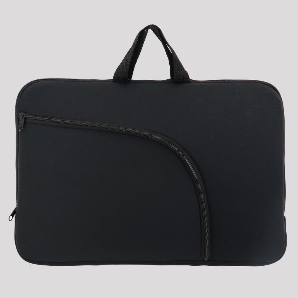 Case  Com Bolso com Zíper Notebook Premium 13" 14" 15.6" – Proteção Anti-Impacto e Impermeável -Preto