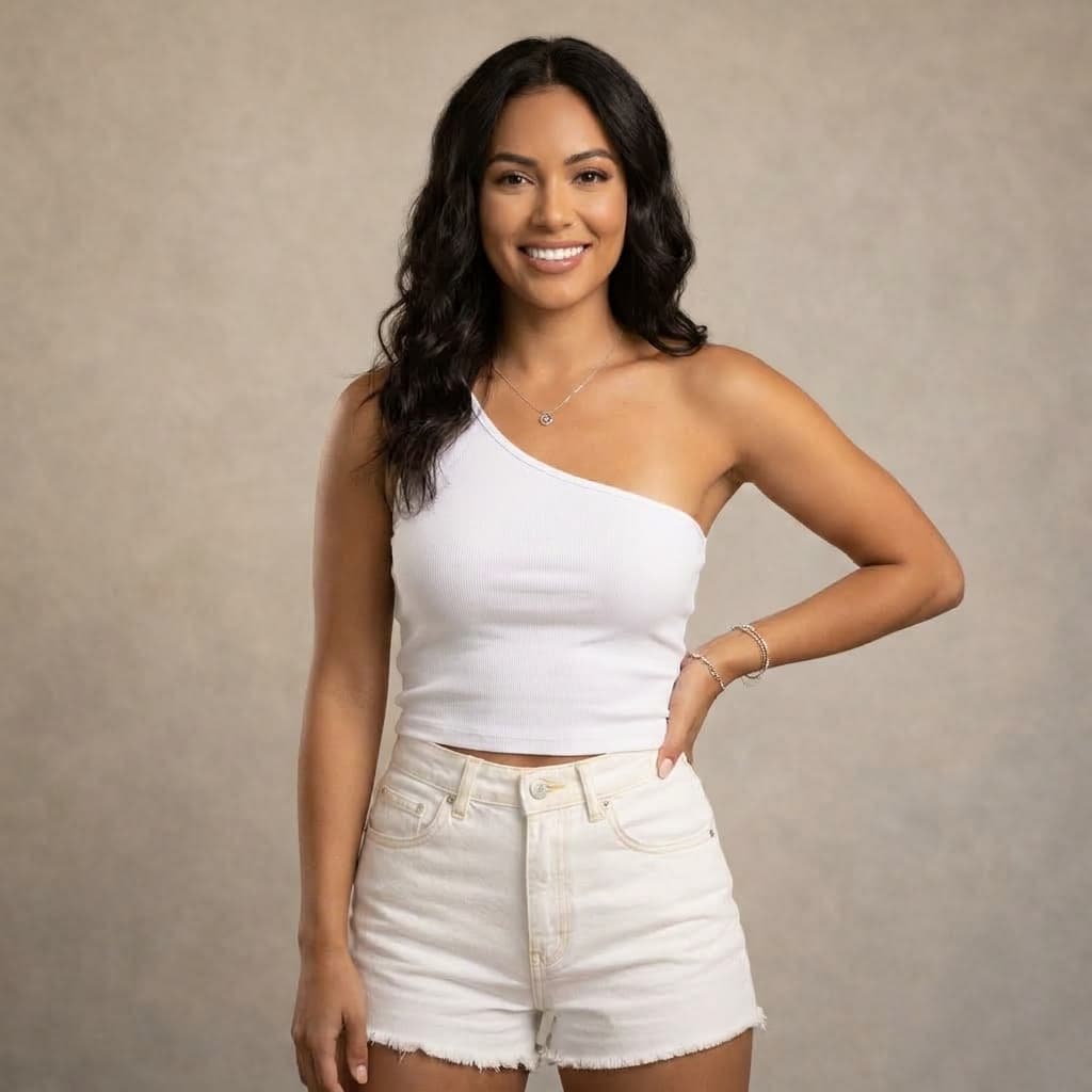 Cropped Feminino Top Uma Alça Suplex Proteção UV50+ Toque Poliamida Confortável Moda Casual