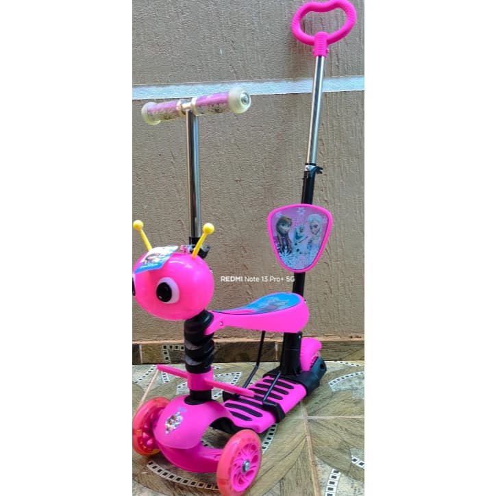 Patinete Infantil Frozen com 3 Rodas - 2x1 - Brinquedo Infantil