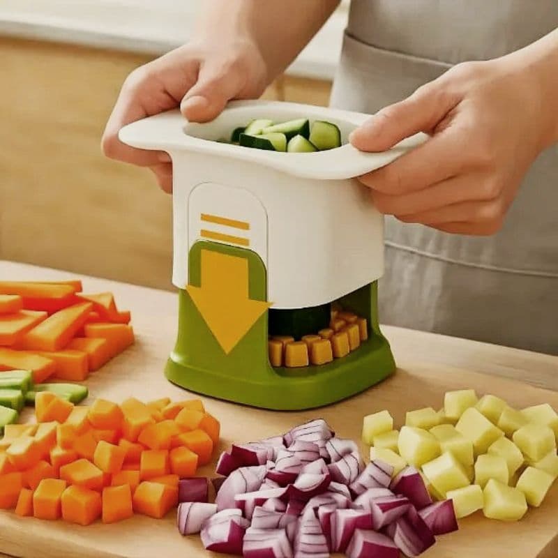 Cortador de Legumes e Frutas Manual - Fatiador de Legumes Multiuso Cortador de Vegetais