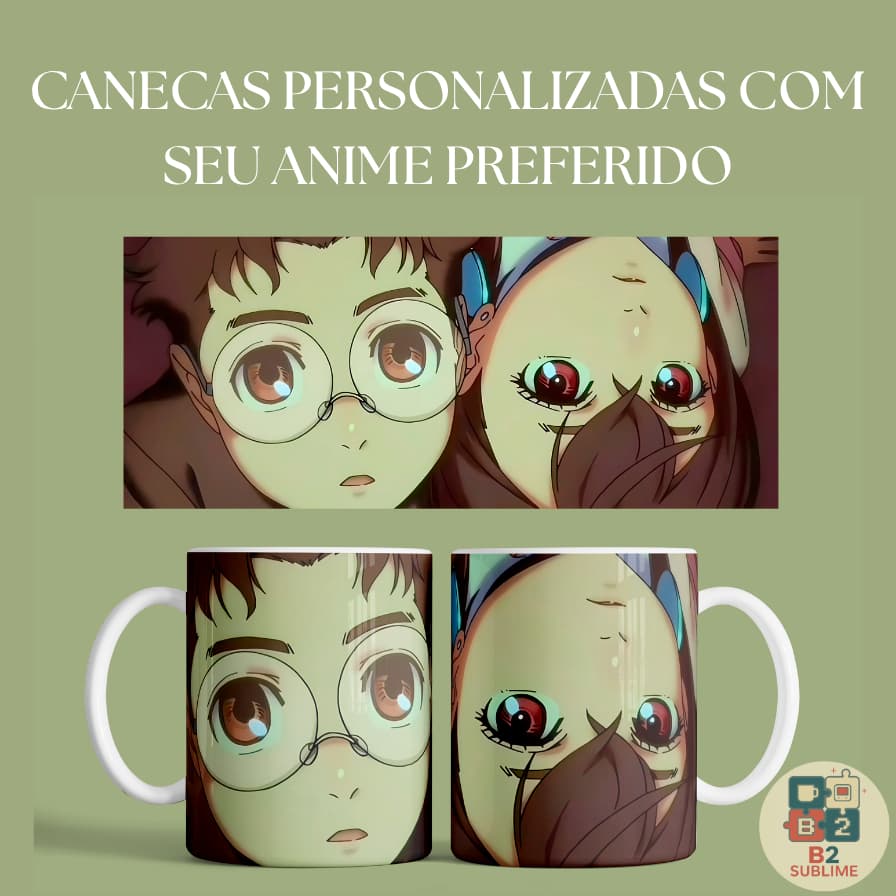 Caneca Personalizada Cerâmica Premium Anime Dandadan | 325ML | 1UN - Momo Ayase, Vovó Seiko, Okarun