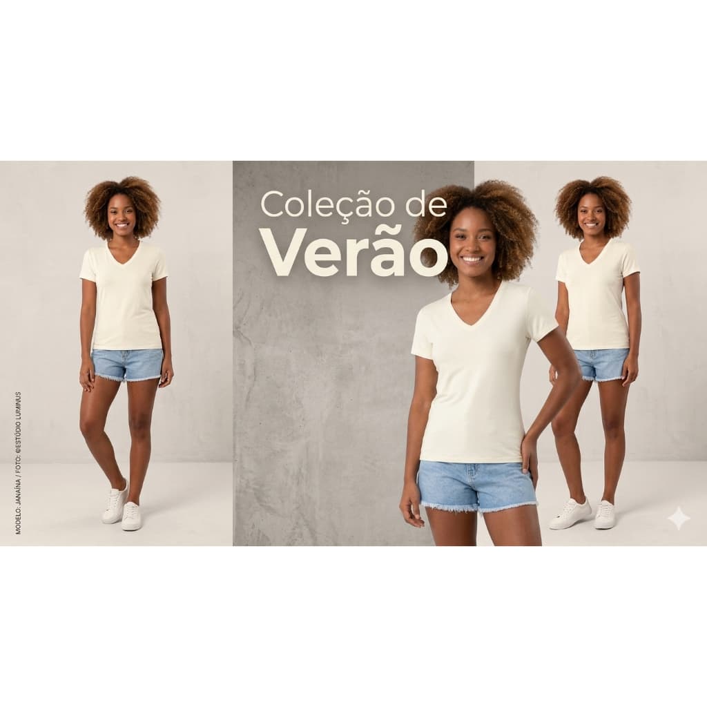 Baby Look Feminina Gola V Viscolycra Camiseta Básica Premium Blusa Feminina Várias Cores Pronta Entrega