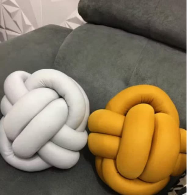 Almofada Decorativa Nó Escandinavo Sala/Quarto Decoração Promoção várias cores