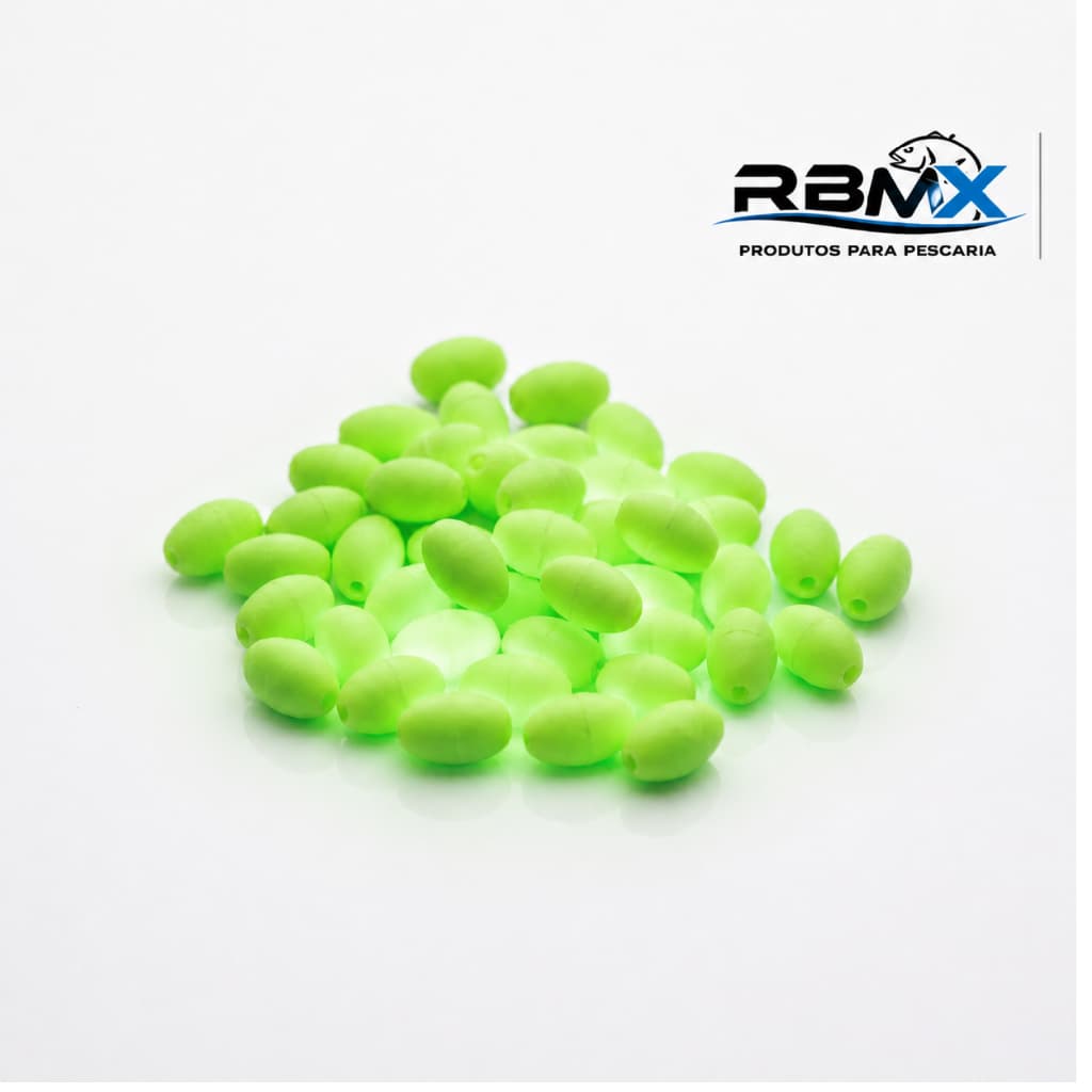Contas de Pesca Luminosas 12mm Brilha No Escuro